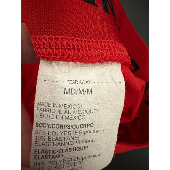 Under Armour Red Team Shorty Compression Running Training Shorts Womens M - Picture 4 of 6